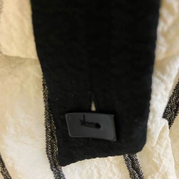 Ali Miles Tunic Top Crinkle Fabric Asymmetrical Hem Side Zip Pocket Large Artsy - Picture 11 of 13